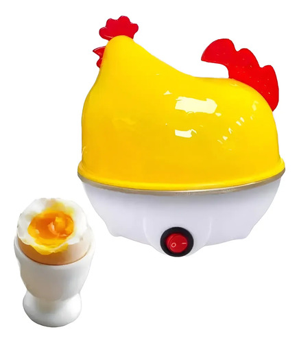Hervidor De Huevos Al Vapor Forma De Gallina Amarillo — foto 2