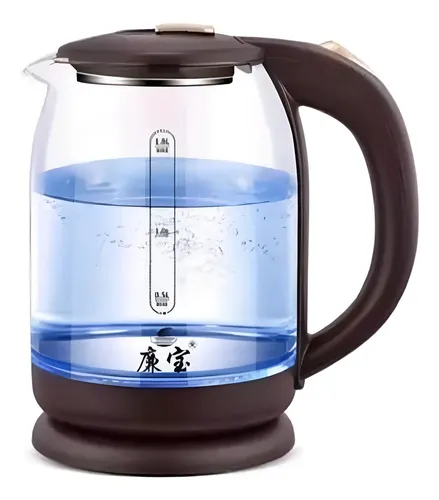 Hervidor De Vidrio Calentador Agua Eléctrico Con Luz Led Transparente