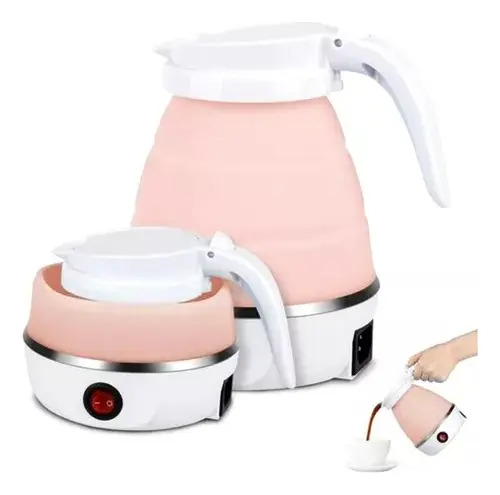 Hervidor Eléctrico Plegable De Silicona 600ml Blanco — foto 2