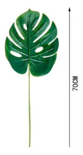Hojas De Palmera Artificial Monstera Decoración  Verde — foto 2