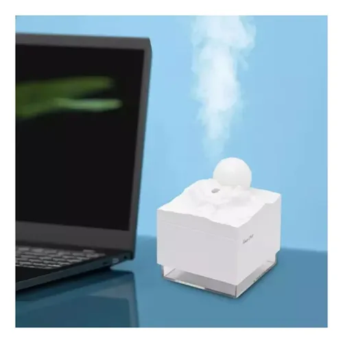 Humidificador De Aire Escritorio Luz Nocturna Niebla Usb Blanco — foto 4