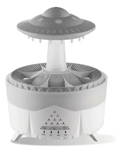 Humidificador Gotas De Agua Simulación Difusor Aroma Hogar Blanco