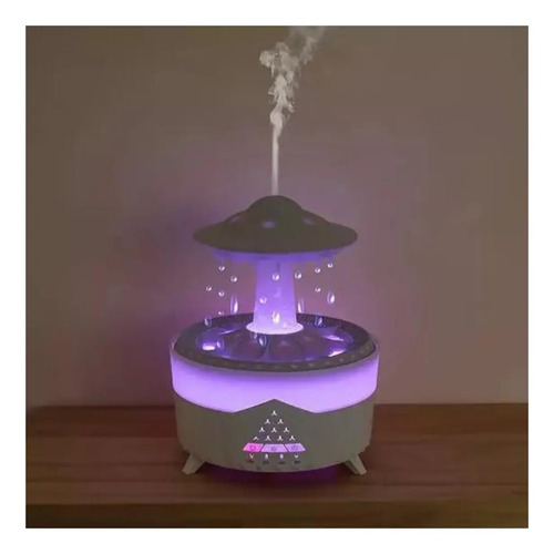 Humidificador Gotas De Agua Simulación Difusor Aroma Hogar Blanco — foto 2