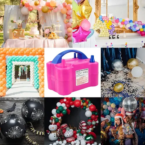 Inflador De Globos Bombas Eléctrico 2 Inyectores Fiestas — foto 4
