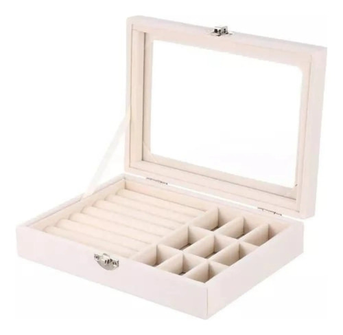 Joyero Exhibidor Organizador Joyas Estuche Portátil Viaje Varios