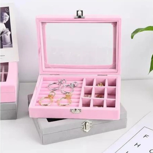 Joyero Exhibidor Organizador Joyas Estuche Portátil Viaje Varios — foto 4