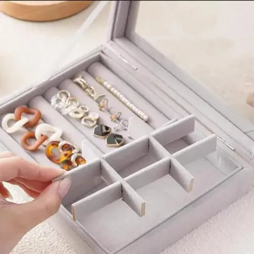 Joyero Exhibidor Organizador Joyas Estuche Portátil Viaje Varios — foto 6