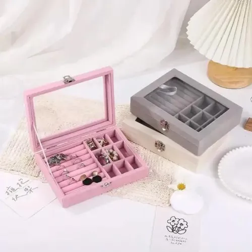 Joyero Exhibidor Organizador Joyas Estuche Portátil Viaje Varios — foto 9