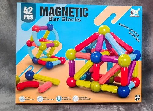 Juego De Bloques Magnéticos 42 Pieza 42 — foto 8
