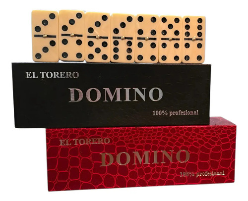Juego De Dominó Caja Con Imán Diseño Deluxe 9mm