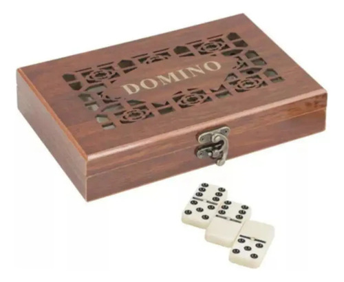 Juego De Dominó Grande Con Caja De Madera Diseño Deluxe — foto 2