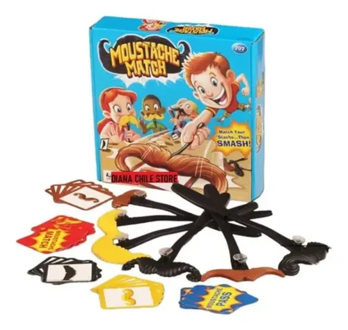 Juego De Mesa Atrapa Tu Bigote  Juego De Emparejar Bigotes