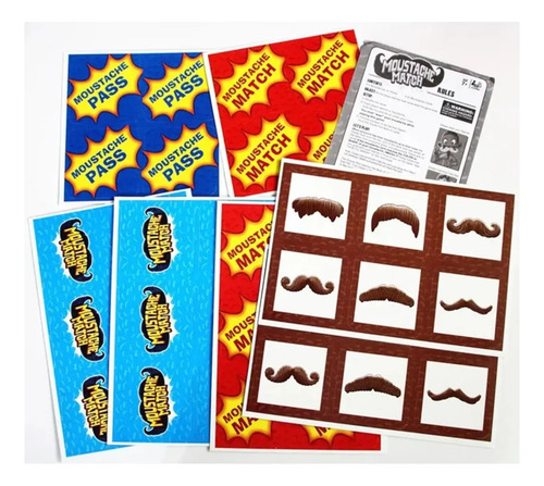 Juego De Mesa Atrapa Tu Bigote  Juego De Emparejar Bigotes — foto 8