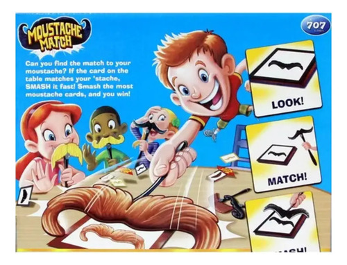 Juego De Mesa Atrapa Tu Bigote  Juego De Emparejar Bigotes — foto 9