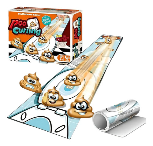 Juego De Mesa De Destreza Divertido Curling Poo