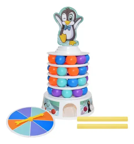 Juego De Mesa Pingüino Torre De Equilibrio Divertido — foto 2