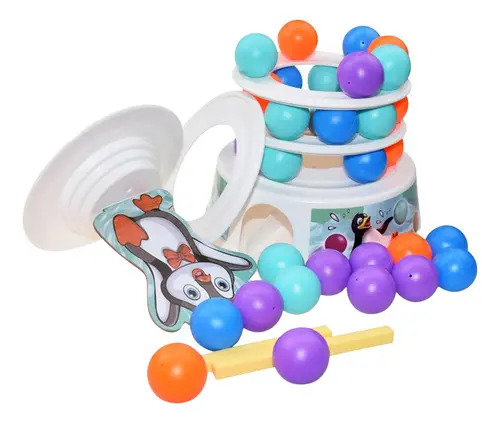Juego De Mesa Pingüino Torre De Equilibrio Divertido — foto 5