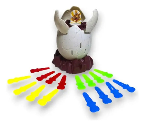 Juego De Mesa Pirata Saltarin Pato, Pollo, Dino, Pingüino Pollito — foto 2