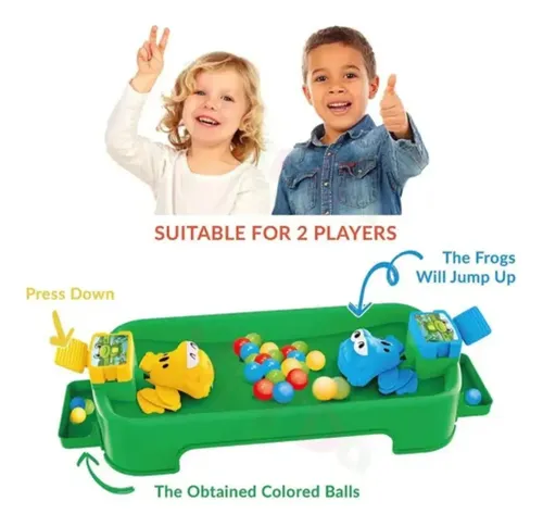 Juego De Mesa Ranitas Saltarinas Come Pelotas Para Niños — foto 4