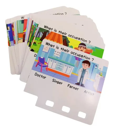 Juego De Mesa Tarjetas Cognitivas En Ingles 30 Pcs Educativo — foto 3