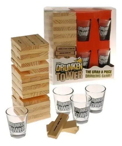 Juego De Mesa Tragos Shots En Ingles Drunken + 4 Vasos — foto 2