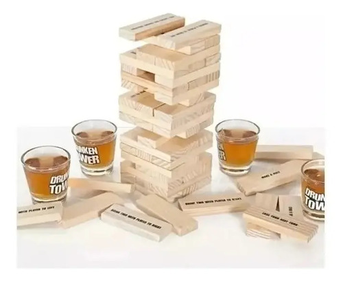 Juego De Mesa Tragos Shots En Ingles Drunken + 4 Vasos — foto 4