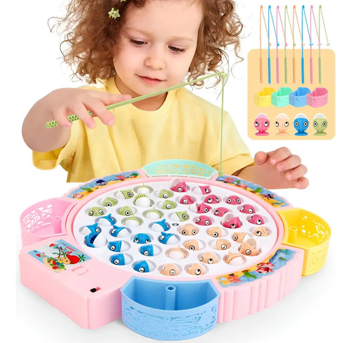 Juego De Pesca Magnético Interactivo Para Niños Con Música