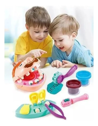 Juego Dentista De Plasticina Para Niños Juguete Didáctico Dentista — foto 3