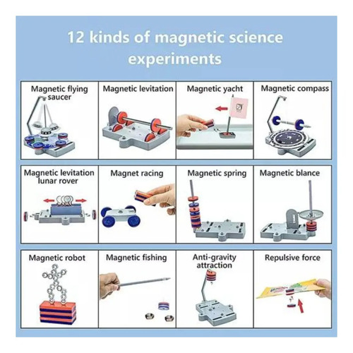 Juego Didáctico Imanes Experimento Ciencia 2 En 1 Educativo — foto 4