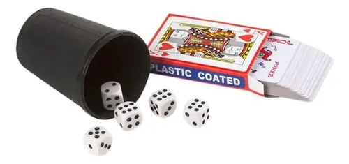 Juego El Cacho Con 5 Dados + Mazo De Cartas