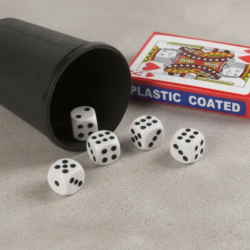 Juego El Cacho Con 5 Dados + Mazo De Cartas — foto 3