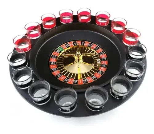 Juego Fiestas Ruleta Rusa Estilo Casino Beber Shots 16 Copas