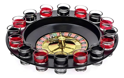 Juego Fiestas Ruleta Rusa Estilo Casino Beber Shots 16 Copas — foto 2
