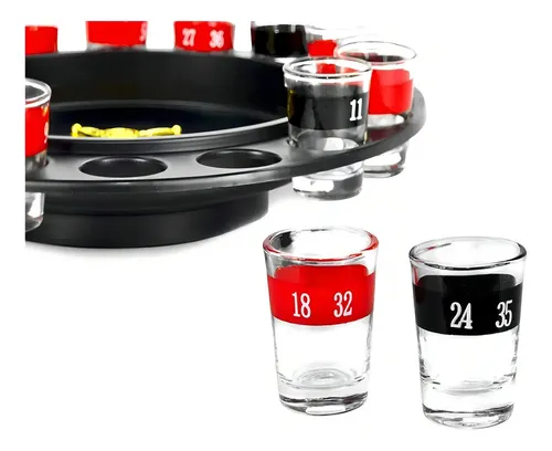 Juego Fiestas Ruleta Rusa Estilo Casino Beber Shots 16 Copas — foto 7