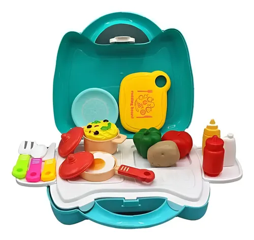 Juego Mochila De Cocina Aprendizaje De Utensilios Varios