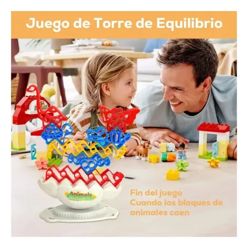 Juego Para Apilar Animales De Colores Didactico Multicolor — foto 7