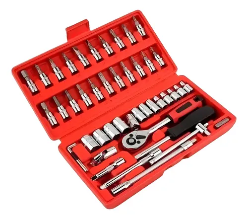 Juego Set De Dados 46 Piezas + Chicharra De 1/4 Rojo