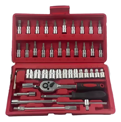 Juego Set De Dados 46 Piezas + Chicharra De 1/4 Rojo — foto 3