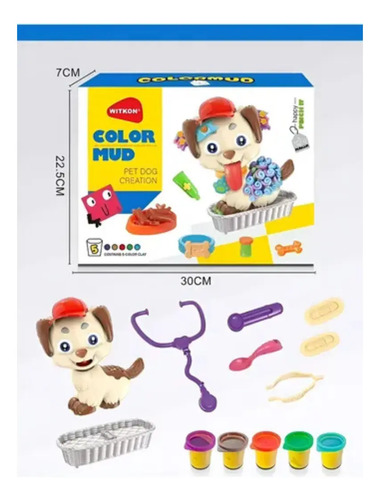 Juegos De Masas Y Plastilinas Para Niños Multicolores Veterinario