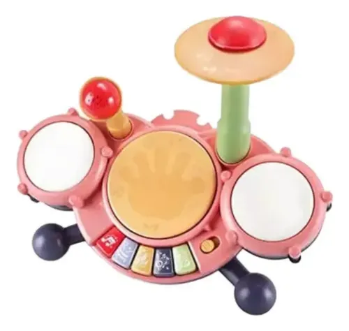 Juguete Batería Musical Para Bebes Con Micrófono Y Piano Varios