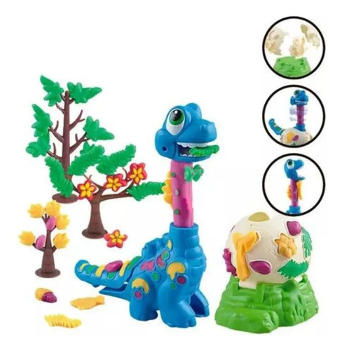 Juguete Dinosaurio Con Plasticina Para Niños Didáctico Varios — foto 3