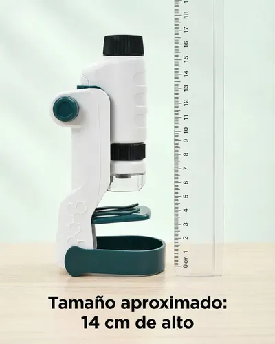 Juguete Microscopio Científico Lente 60-120x Blanco — foto 3