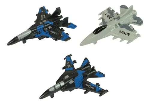 Juguete Set De Vehículos De Guerra Aviones Y Submarino Niños Gris — foto 4