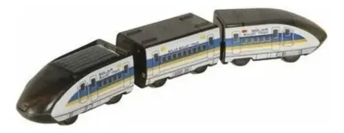 Juguete Tren Bala Energía Solar Armable Para Niños