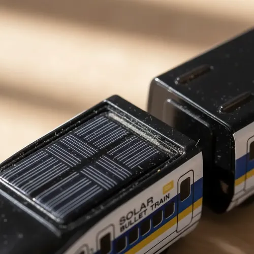 Juguete Tren Bala Energía Solar Armable Para Niños — foto 4