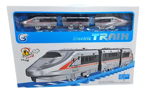 Juguete Tren Moderno Con Rieles Y Accesorios