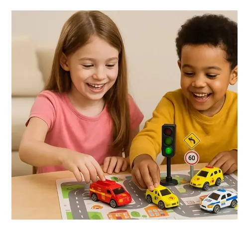 Juguetes De Señales De Tráfico Para Niño Con Autos Varios — foto 3