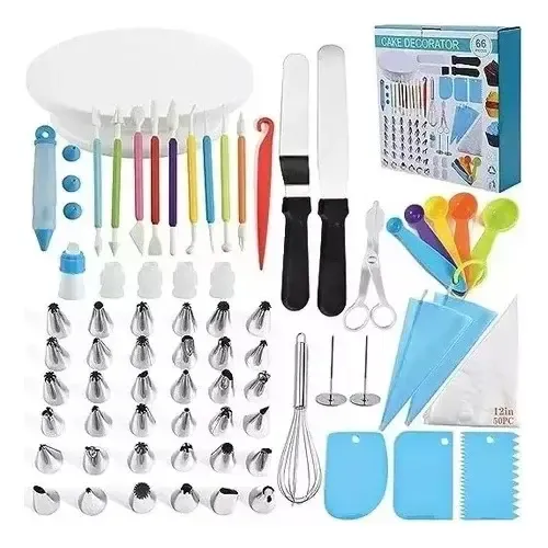 Kit De Decoración Pasteles De 66 Pzs Repostería