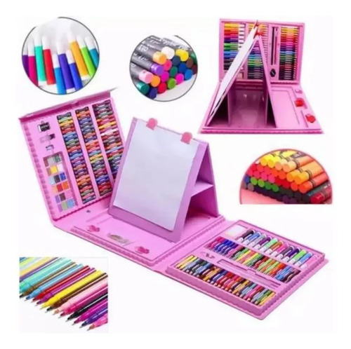 Kit De Dibujo Para Niños 208 Piezas De Colores Arte Diseño — foto 2