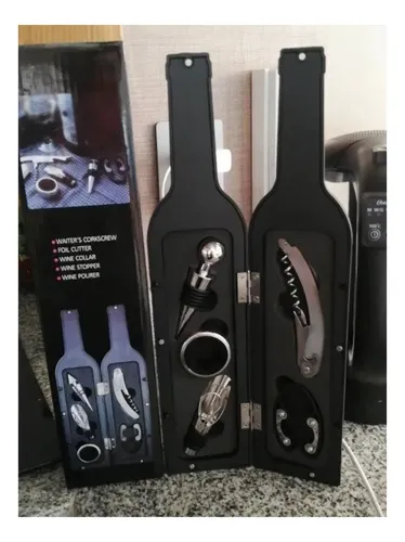 Kit De Lujo Accesorios Para Vinos 5 Piezas — foto 4